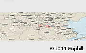 Shaded Relief Panoramic Map of ZIP code 77581
