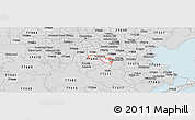 Silver Style Panoramic Map of ZIP code 77581