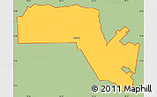 Savanna Style Simple Map of ZIP code 77581, cropped outside