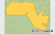 Savanna Style Simple Map of ZIP code 77581