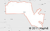 Silver Style Simple Map of ZIP code 77581