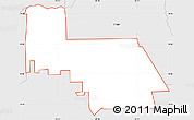 Silver Style Simple Map of ZIP code 77584