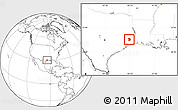 Blank Location Map of ZIP code 77625
