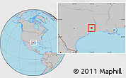 Gray Location Map of ZIP code 77625