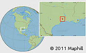 Savanna Style Location Map of ZIP code 77625