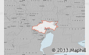 Gray Map of ZIP code 77630