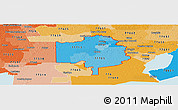 Political Shades Panoramic Map of ZIP codes starting with 777