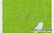 Physical Map of ZIP code 77701