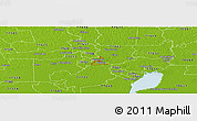 Physical Panoramic Map of ZIP code 77701