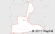 Silver Style Simple Map of ZIP code 77701
