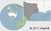 Savanna Style Location Map of ZIP code 77706, highlighted country, highlighted state, hill shading