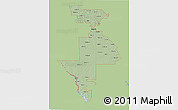 Savanna Style 3D Map of ZIP codes starting with 780, single color outside