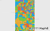 Political Map of ZIP codes starting with 780