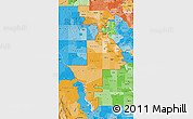 Political Shades Map of ZIP codes starting with 780
