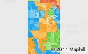 Political Shades Simple Map of ZIP codes starting with 780