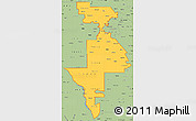 Savanna Style Simple Map of ZIP codes starting with 780