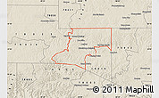 Shaded Relief Map of ZIP code 78028