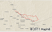 Shaded Relief 3D Map of ZIP code 78045