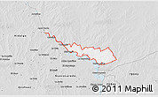 Silver Style 3D Map of ZIP code 78045