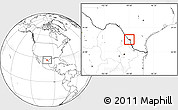 Blank Location Map of ZIP code 78045