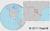 Gray Location Map of ZIP code 78045