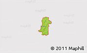 Physical 3D Map of ZIP code 78046, cropped outside