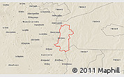 Shaded Relief 3D Map of ZIP code 78046