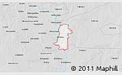 Silver Style 3D Map of ZIP code 78046