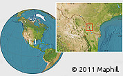 Satellite Location Map of ZIP code 78046