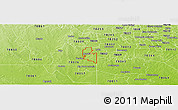 Physical Panoramic Map of ZIP code 78059