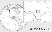 Blank Location Map of ZIP code 78070