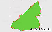 Political Simple Map of ZIP code 78070, cropped outside