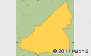 Savanna Style Simple Map of ZIP code 78070