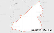 Silver Style Simple Map of ZIP code 78070