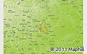 Physical Map of ZIP code 78108