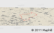 Shaded Relief Panoramic Map of ZIP code 78132