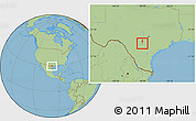 Savanna Style Location Map of ZIP code 78207