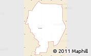 Classic Style Simple Map of ZIP code 78209