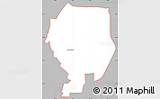 Gray Simple Map of ZIP code 78209