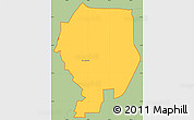 Savanna Style Simple Map of ZIP code 78209