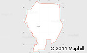 Silver Style Simple Map of ZIP code 78209