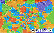 Political 3D Map of ZIP code 78216