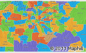 Political 3D Map of ZIP code 78235