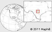 Blank Location Map of ZIP code 78248, highlighted county