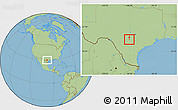 Savanna Style Location Map of ZIP code 78248