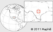 Blank Location Map of ZIP code 78266