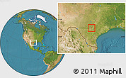 Satellite Location Map of ZIP code 78266
