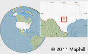 Savanna Style Location Map of ZIP code 78266, highlighted country, highlighted county, hill shading