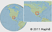 Savanna Style Location Map of ZIP code 78266, highlighted county, within the entire country, hill shading