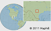 Savanna Style Location Map of ZIP code 78266, highlighted county, hill shading
